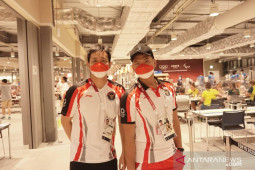 Tim bulu tangkis Indonesia tiba di Kampung Atlet Olimpiade