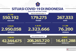 Kasus positif COVID-19 harian di Indonesia tambah 38.325 orang