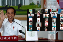 Peringati Hari Anak Nasional, Jokowi ditanya soal tugas presiden
