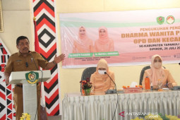 Bupati Tapsel minta DWP agar lebih perhatian pendidikan anak-anaknya