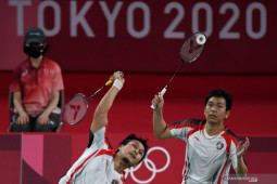 Hendra/Ahsan juarai Grup D melaju ke perempat final Olimpiade Tokyo