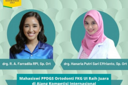 Dua mahasiswa FKG UI berhasil raih penghargaan kompetisi internasional