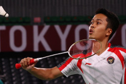 Ginting kemas kemenangan  kedua di penyisihan Grup J Olimpiade Tokyo