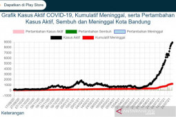 Jumlah aktif COVID-19 di Kota Bandung nyaris sentuh 9.000 kasus