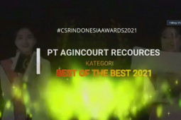 Agincourt Resources raih "Best of The Best" dalam ajang CSR Indonesia Awards 2021