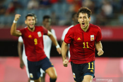 Timnas Spanyol sukses raih kemenangan di kandang Denmark 2-1
