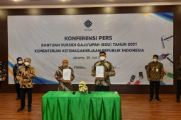 Pemerintah berikan BSU untuk penerima upah  Rp3,5 juta/bulan