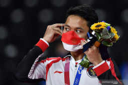 Ginting "grateful" for olympic win