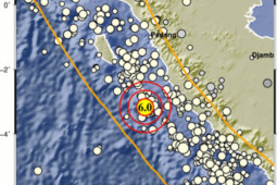 Gempa bermagnitudo 6,0 guncang  barat daya Mukomuko