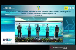 Menteri BUMN apresiasi produksi oksigen medis oleh PLN