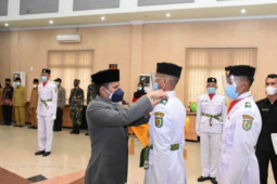 13 anggota Paskibraka Kabupaten  Serdang Bedagai dikukuhkan