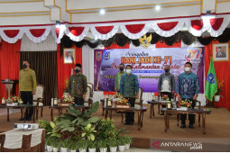 Bupati dan Forkopimda HSS ikuti peringatan hari jadi ke-71 Provinsi Kalsel