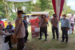 Polres Muaro Jambi gelar vaksinasi massal di kawasan  wisata Candi Muara Jambi