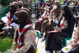 Ratusan anggota Pramuka Kota Madiun jalani vaksinasi