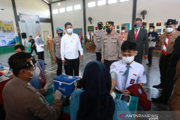 Polres Cianjur gelar vaksinasi massal untuk anak usia sekolah