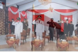 Secara virtual, Bupati dan Wabup Batanghari ikuti peringatan detik-detik proklamasi bersama Presiden