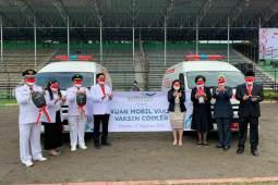 Wilmar Peduli bantu dua mobil vaksin keliling dan vaksin vooler