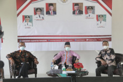 Bupati Pringsewu ikuti rakor percepatan pembangunan infrastruktur Menko Marves RI