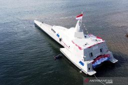 Kapal cepat rudal "KRI Golok-688" didesain melaju cepat dan sulit dideteksi radar musuh
