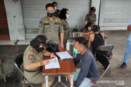Tim Yustisi Denpasar jaring 23 pelanggar prokes