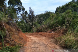 Akses jalan Bunga Bondar - Dolok Sordang Sipirok sudah lancar dilalui kendaraan
