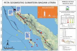 Ada  39 kali gempa  di Aceh dan Sumut pada pekan ketiga Agustus