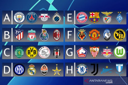 Hasil undian grup Liga Champions, Manchester City akan bertemu PSG