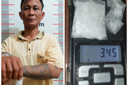 Polsek Pangkalan Susu tangkap Jun Tatto miliki sabu-sabu 3,45 gram
