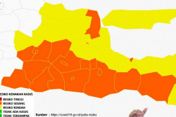 Jatim keluar dari zona merah COVID-19