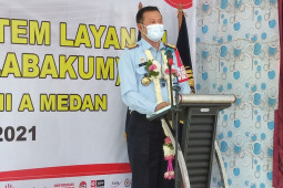 Kakanwil Kemenkumham Sumut resmikan SILABAKUM Rutan Perempuan Medan