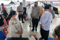 Tokoh agama beri dukungan vaksinasi COVID-19 di GVP Polda Maluku, perangi corona