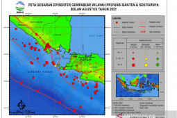 BMKG: Selama Agustus Banten dan sekitarnya diguncang 85 gempa bumi