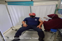20 personel Damkar Vaksinasi tahap II