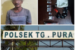 Polsek Tanjung Pura Langkat tangkap  Ian miliki sabu-sabu
