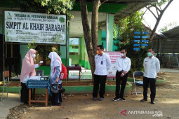 Tim Satgas COVID-19 Kecamatan Barabai monitoring PTM dan sosialisasi SAPAKU di SMPIT Al-Khair