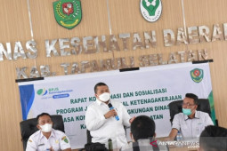 Pemkab Tapsel dorong pekerja jasa konstruksi terdaftar BPJS Ketenagakerjaan
