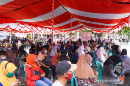 Ribuan warga Kota Gorontalo antusias ikuti vaksinasi COVID-19