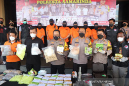 Polresta Samarinda berhasil ungkap 25 kg sabu diduga jaringan antar provinsi