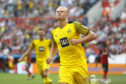 Haaland bawa Dortmund menangi pertarungan tujuh gol melawan Leverkusen