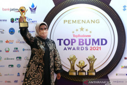 Hattrick, Bupati Serang dan BPR Serang Raih Top BUMD Award 2021