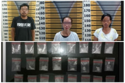 Dua wanita dan satu pria dibekuk sat narkoba kepemilikan sabu Polres Tebing Tinggi