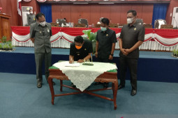 DPRD Belitung sahkan rancangan perubahan APBD tahun 2021