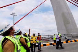 Pembangunan Jembatan Sungai Alalak Trans Kalsel capai 99 persen