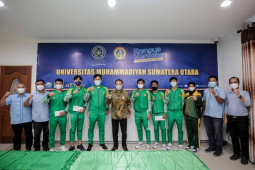 Rektor lepas tujuh mahasiswa atlet Sumut ke PON Papua