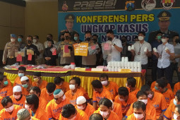 Polresta Sidoarjo ungkap 79 kasus narkoba dan tangkap 89 tersangka