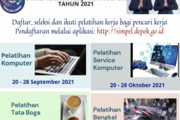 Disnaker Kota Depok beri pelatihan kerja untuk pencari kerja