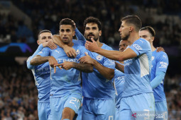 Manchester City  gasak Leipzig dalam laga diwarnai hujan sembilan gol