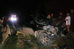 Carry hantam Nisan di jalur lintas Sumatera Bungo, satu orang penumpang meninggal