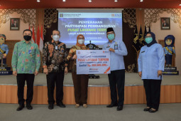 Kanwilkumham Jatim terima dana pembangunan pusat layanan terpadu dari BNI