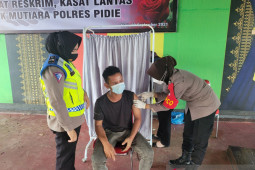 Satlantas Pidie luncurkan inovasi GARANSI, melanggar lalulintas tukar vaksinasi